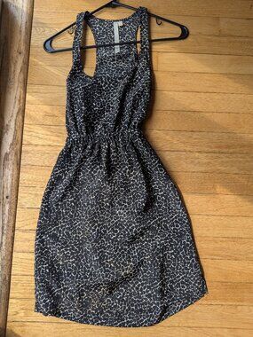 Reformed cutout back patterned dress